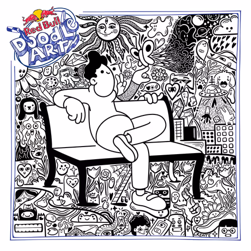 Red Bull Doodle Art Collection Mentored By Burnt T