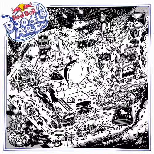 Red Bull Doodle Art Collection Mentored By Burnt T