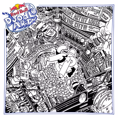 Red Bull Doodle Art Collection Mentored By Burnt T