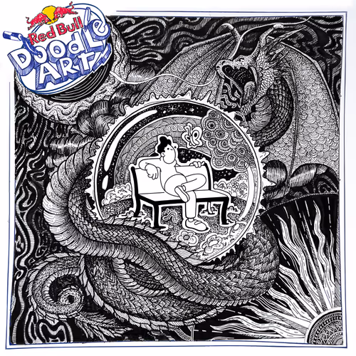 Red Bull Doodle Art Collection Mentored By Burnt T