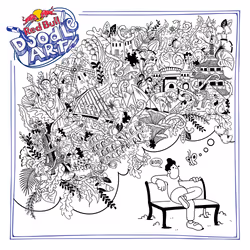 Red Bull Doodle Art Collection mentored by Burnt Toast #1365/12935