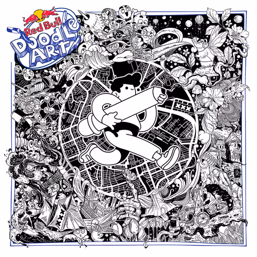 Red Bull Doodle Art Collection Mentored By Burnt T