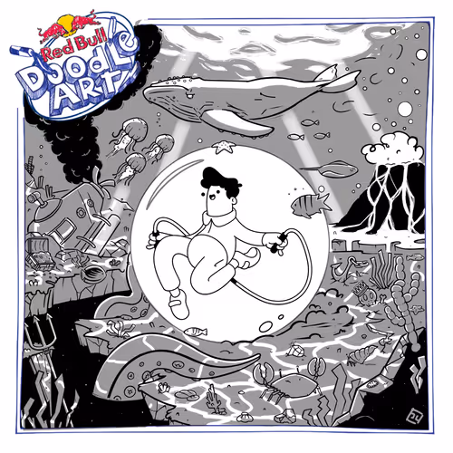Red Bull Doodle Art Collection Mentored By Burnt T