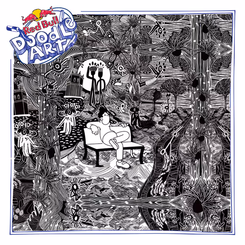Red Bull Doodle Art Collection Mentored By Burnt T