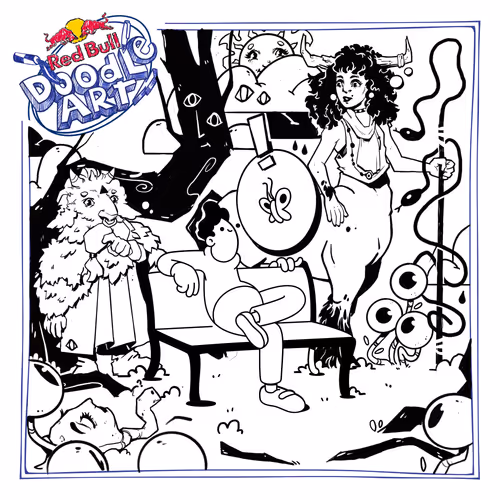 Red Bull Doodle Art Collection Mentored By Burnt T