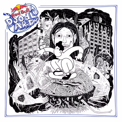 Red Bull Doodle Art Collection Mentored By Burnt T