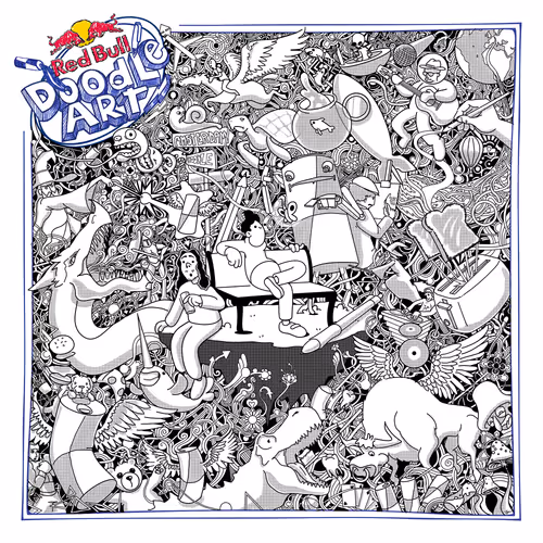 Red Bull Doodle Art Collection Mentored By Burnt T