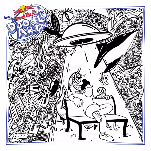 Red Bull Doodle Art Collection Mentored By Burnt T