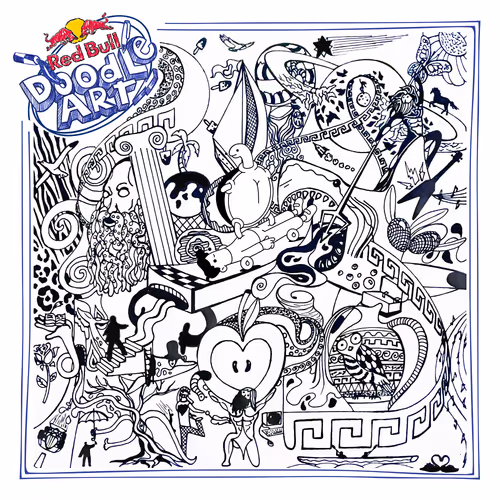 Red Bull Doodle Art Collection Mentored By Burnt T