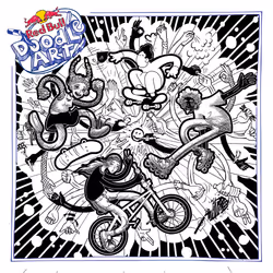 Red Bull Doodle Art Collection mentored by Burnt Toast #1831/12935