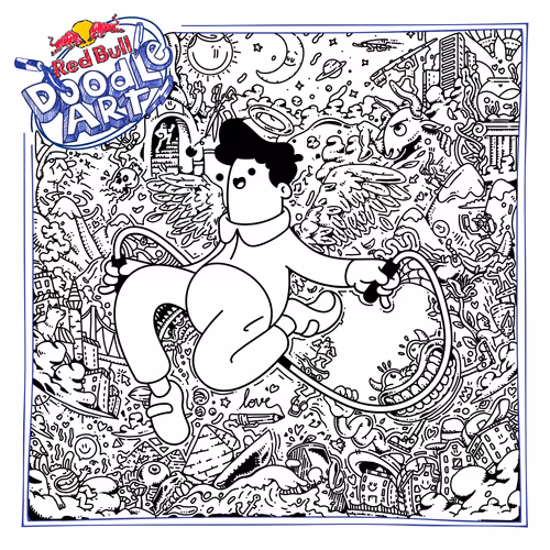 Red Bull Doodle Art Collection Mentored By Burnt T