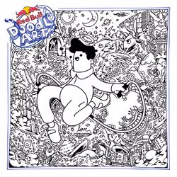 Red Bull Doodle Art Collection mentored by Burnt Toast #1363/12935