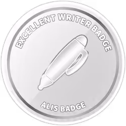 Silver ALIS Excellent Writer Badge