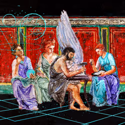 Daedelus and the Muses (painting) #36/40