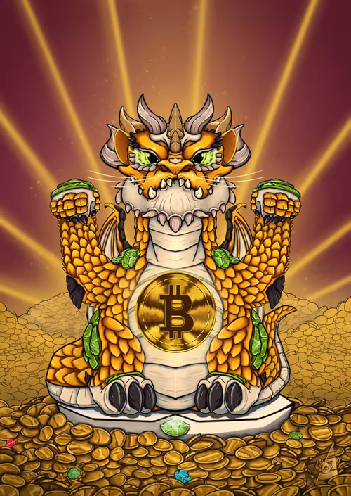 Lucky Maneki – Bitcoin Dragon #4