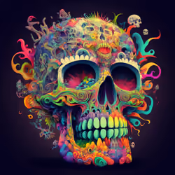 1337 Skulls by LSD #76