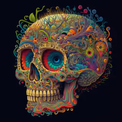 1337 Skulls by LSD #207