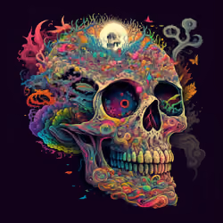 1337 Skulls by LSD #93