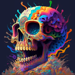 1337 Skulls by LSD #114