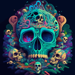 1337 Skulls by LSD #78
