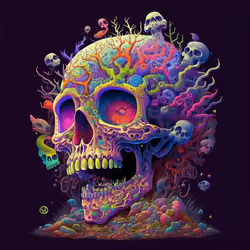 1337 Skulls by LSD #125