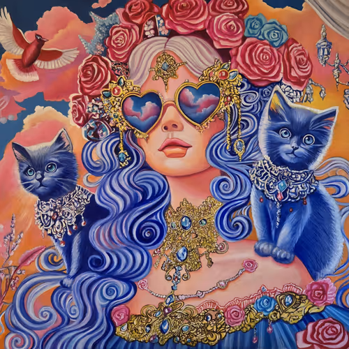 🖼️ NFT Oil Painting – Wonder Kittens Bella