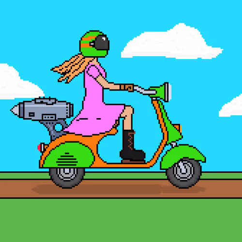 Scooter Girl Nikki Tchao