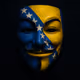 Guy Fawkes mask V Anonymous Bosna i Hercegovina Heritage