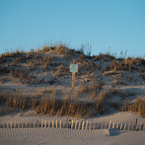 please stay off the dunes