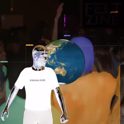 Canvas #289: emotion tracker. — internet artist. — global lockdown. — black box logo. — bleep