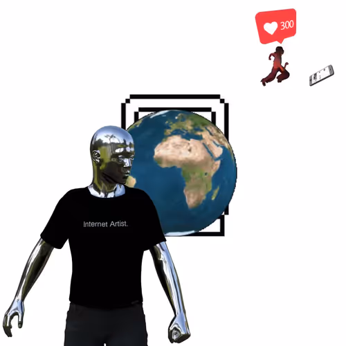 Canvas #343: mac screen. — internet artist. — global lockdown. — chasing clout. — bleep