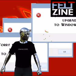 Canvas #52: upgrade. — internet artist. — virus. — black box logo. — dreamscape
