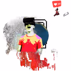 Canvas #493: mac screen. — vr. — global lockdown. — walking for clout. — bleep
