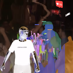Canvas #169: emotion tracker. — internet artist. — flowers. — walking for clout. — dreamscape