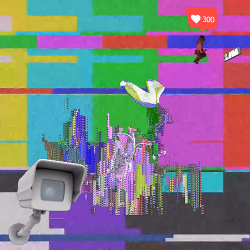 Canvas #89: censorship. — watching. — flowers. — chasing clout. — dreamscape