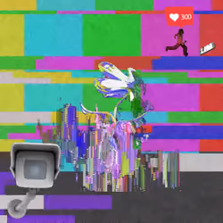 Canvas #261: censorship. — watching. — flowers. — chasing clout. — power on