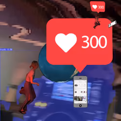 Canvas #268: motion tracker. — chasing likes. — global lockdown. — walking for clout. — dreamscape