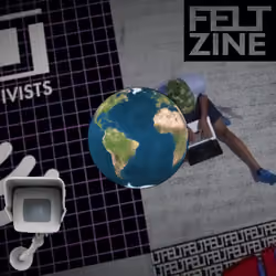 Canvas #224: mass surveillance. — watching. — global lockdown. — black box logo. — power on