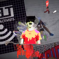 Canvas #491: mass surveillance. — vr. — flowers. — walking for clout. — bleep