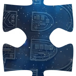 Puzzle me Not collection #0115 (piece number 5 of 9 to collect a complete Crypto BTC Puzzle)