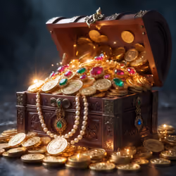Lost Gold Treasure Chest