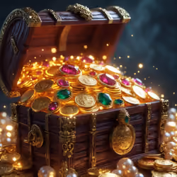 Lost Gold Treasure Chest