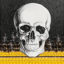 #002 Smoking Skull