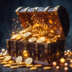 Lost Gold Treasure Chest
