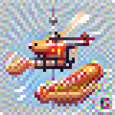 hot dog helicopter
