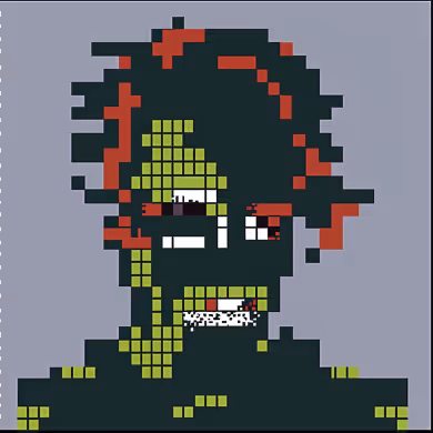 Pixel Value Punks: "01 Cryp+CheckerPunk"