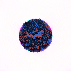GLOWING BATS PLANET