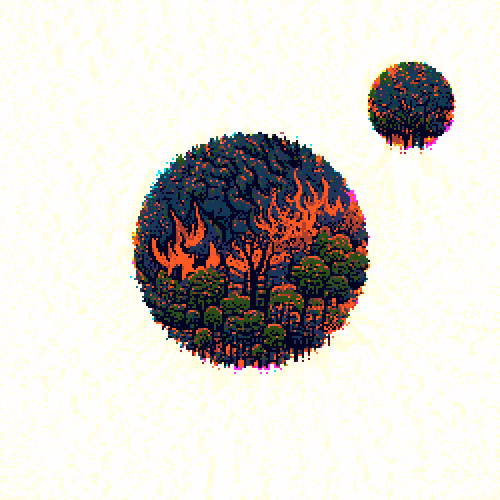 BURNING TREES PLANET