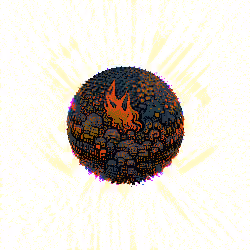 BURNING RAY PLANET