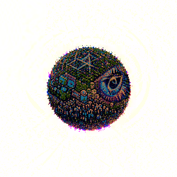 SPARKELING ALL SEEING EYE PLANET
